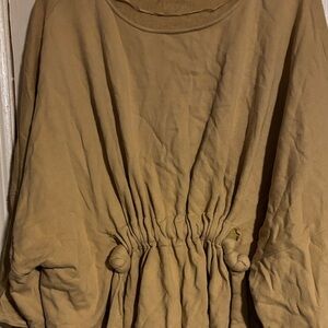 Mustard color 2 peice wide leg pant set by Free People